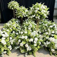 Arrangements de fleurs artificielles en soie pour les mariages, les événements de Noël - Fleurs mélangées, toucher naturel, longue durée