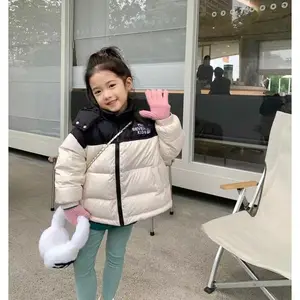 Children's Casual Print Coat Kids Clothes Wholesale Kid Girl Down Winter Coat Outwear Winter Cotton-padded Clothes
