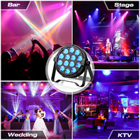 Par Light 14LED RGBW 4-en-1 lumières de scène DMX mélange de couleurs pour fête DJ Disco spectacle avec contrôle App