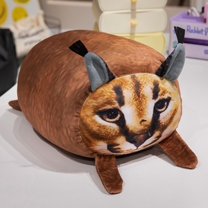 Almohada de Peluche de Gato <span class=keywords><strong>Serval</strong></span> de Simulación de Dibujos Animados, Muñeco de Gatito, Peluche para Niños, Relleno de Algodón PP, 31-50cm, Regalo de Cumpleaños - Product Image 6