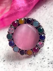 Monalisa Trendy Brass Partywear Fashion Ring pour femmes et filles Personnalisable Bulk Jewelry Product - Product Image 2