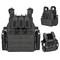 Nouveau Gilet Tactique Modulaire Découpe Laser en Oxford 600D à Libération Rapide, Gilet Pare-Balles avec Plaques PE et Aramide