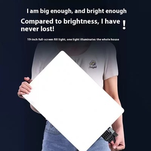 19 inch 70 Wát 2700-7500K <span class=keywords><strong>Led</strong></span> video ánh sáng phẳng-bảng điều chỉnh điền vào đèn với điều khiển từ xa nhiếp ảnh Bảng điều khiển ánh sáng cho Photo Studio - Product Image 6