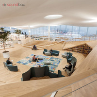 Soundbox chambre panneaux muraux planches fibre minérale artificielle acoustique plaques de plâtre décoratives plafond sol carreaux muraux personnalisé