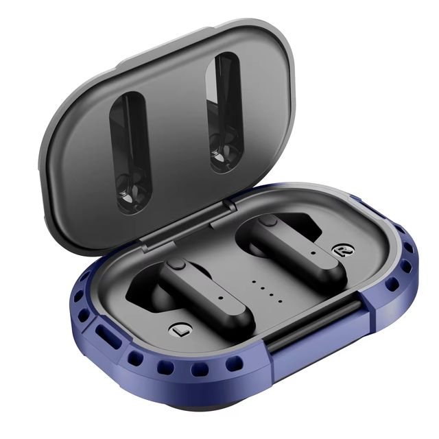 Solar Earbuds ANC Noise Cancelling Wireless Bluetooth Earphone Sports Use With Clip Headphones Wireless Stereo TWS Earbuds