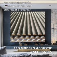 Panneaux acoustiques décoratifs pour murs intérieurs - Design moderne, respectueux de l'environnement, MDF PET NRC 0.8, imperméables, ignifuges, pour hôtels et appartements
