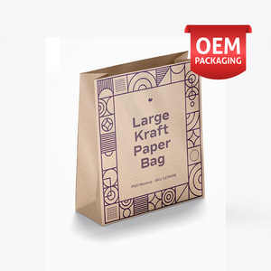 Bolsa de Papel Kraft Personalizada con Asas Troqueladas, Impresión Offset, Embalaje de Alimentos Reciclable, Estilo Clásico - Product Image 2