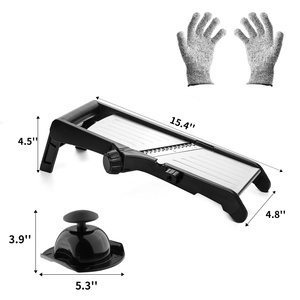 Coupe-légumes manuel multifonctionnel réglable en acier inoxydable pour pommes de terre, oignons <span class=keywords><strong>et</strong></span> spirales alimentaires - Product Image 2
