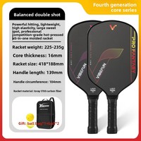 Nouvelle conception, vente chaude : Ensemble de raquettes de pickleball en fibre de carbone T700, avec noyau GEN4 pressé à chaud et tissu de haute qualité.