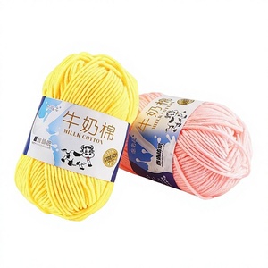Fil <span class=keywords><strong>à</strong></span> <span class=keywords><strong>tricoter</strong></span> pour bébé en coton <span class=keywords><strong>de</strong></span> lait 100% 5 plis 50g, cordon <span class=keywords><strong>à</strong></span> <span class=keywords><strong>tricoter</strong></span> <span class=keywords><strong>à</strong></span> la main, multicolores, fil doux, prêt <span class=keywords><strong>à</strong></span> être expédié - Product Image 1
