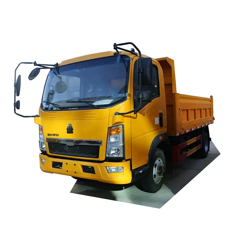 고품질 HOWO 4X2 경트럭 3 톤 5 톤 판매를 위한 팁 주는 사람 트럭 쓰레기꾼 트럭 8 톤