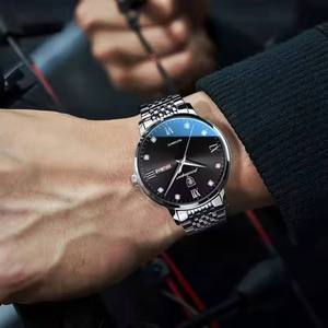 Reloj de Cuarzo Clásico de Lujo para Hombre POEDAGAR 856, Reloj de Pulsera Original de Acero Inoxidable, Reloj de Cuarzo para Hombre, Resistente al Agua - Product Image 3