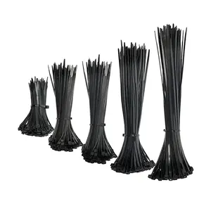 Factory Direct Black Color UV Resistant Nylon 66 Self-Locking Nylon Cable Ties Plastic Zip Ties 3.6*370mm