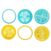 Ventes d'Usine Seau en Plastique de 5 Gallons avec Couvercle Vissé Étanché et Filtre, Seau de Lavage de Voiture Vente en Gros, Seau Alimentaire de 20 Litres