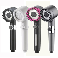 Pommeau de douche en plastique ABS portable filtré en Gunmetal Noir Violet Blanc Options pour les soins de la peau et des cheveux