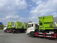 Camion à ordures auto-chargeur et auto-déchargeur Donfeng, nouveau design 4x2, 12m3, compact, pour l'assainissement urbain, diesel, manuel, EURO 5, 18000kg