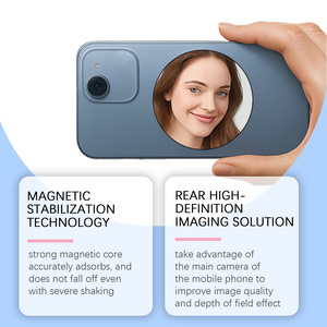 Nuovo Specchio Magnetico per Selfie e Vlog, Specchio Ausiliario Convesso HD per Fotocamera Posteriore del Cellulare in Plastica per Tutti gli Smartphone - Product Image 3