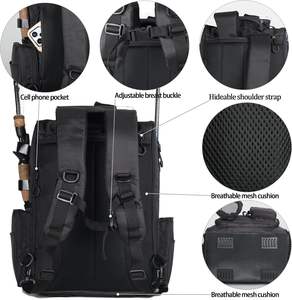 Free Sample Lightweight Outdoor Water-Resistant <b>Fishing</b> Shoulder Storage Bag <b>Fishing</b> Tackle Backpack - Product Image 5