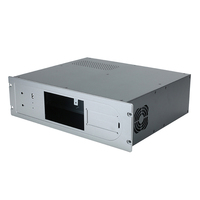 Boîtier de contrôle industriel en tôle 3U sur mesure, châssis en alliage d'aluminium, panneau CNC, rack vide, coffret de commande OEM
