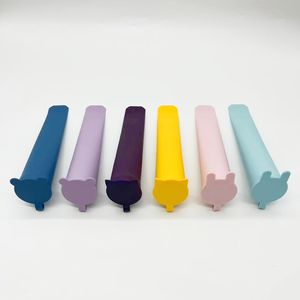 Conception animale Sans BPA Couvercle attaché durable et réutilisable Moule à glace multicolore Moules à glace en silicone Moules à glace en silicone - Product Image 2