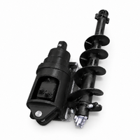 Foreuse hydraulique pour trous de poteaux, accessoire pour excavatrices et chargeuses compactes de 2,5 à 4,5 tonnes