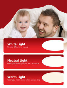 <span class=keywords><strong>Plafonnier</strong></span> encastré rond ultra-mince LED <span class=keywords><strong>sans</strong></span> trou libre protection des yeux à gradation <span class=keywords><strong>sans</strong></span> scintillement panneau lumineux - Product Image 6