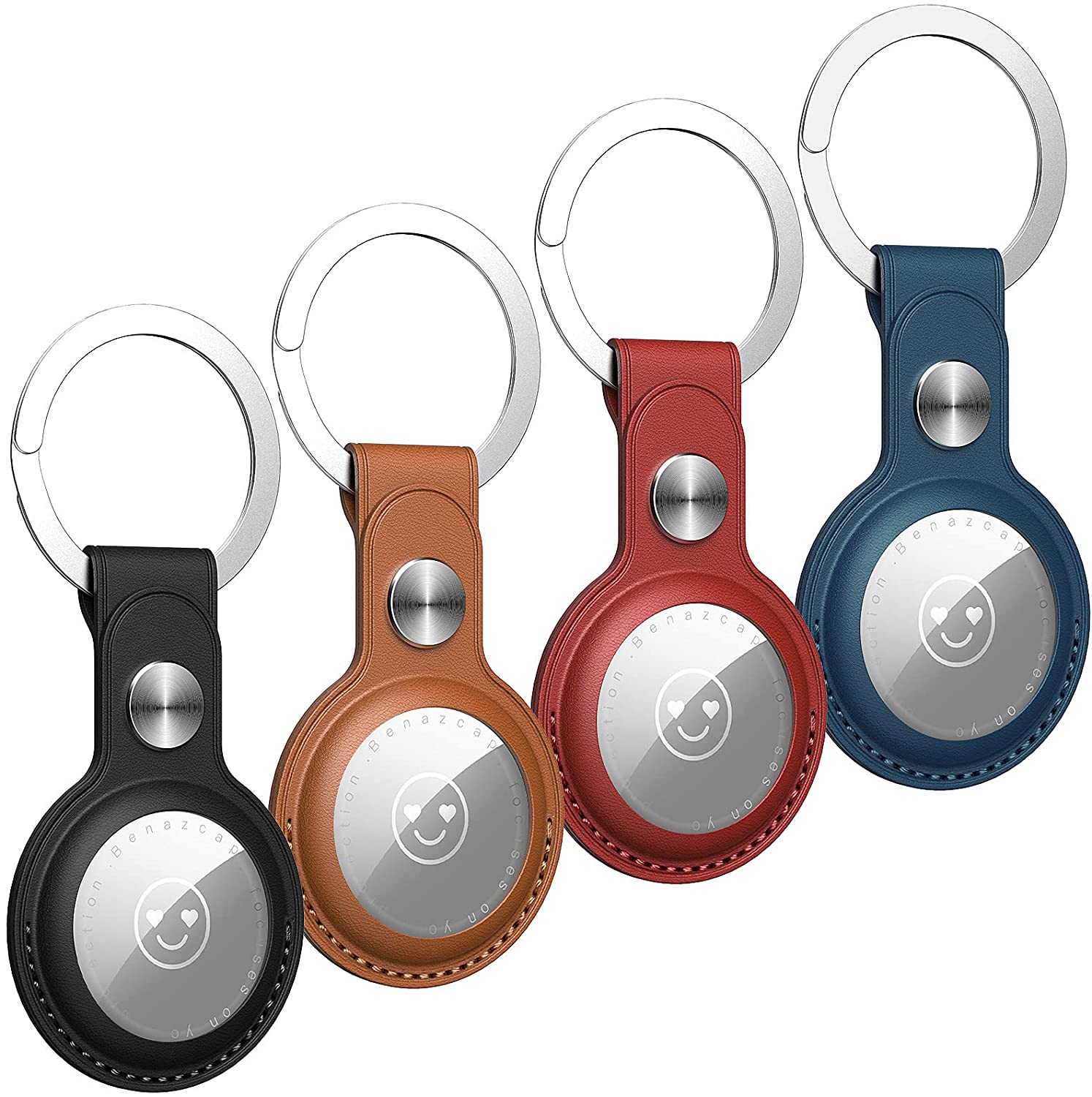 Популярный товар 2021, лидер продаж на Amazon, кожаный чехол с пряжкой AirTag, чехол для ключей, GPS