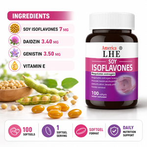Suplemento de Isoflavonas de Soya Shecome Personalizado, Regula los Niveles, Mejora la Salud Menstrual, Cápsulas Blandas de Isoflavonas de Soya - Product Image 2