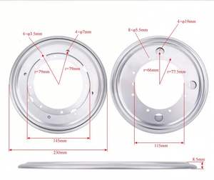 Quincaillerie d'ameublement en gros Plateau tournant Lazy Susan Plaque pivotante robuste Plaque pivotante carrée en métal à 360 degrés - Product Image 4