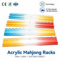 Support magnétique moderne en acrylique dégradé pour Mahjong, personnalisé en usine, avec logo sur mesure, facile à assembler, marque HC