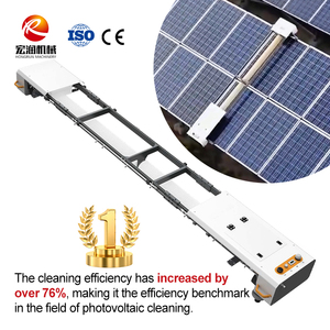 Robot de Limpieza de Paneles Solares Montado en Riel, Limpiador de Paneles Solares Tipo Oruga para Pendientes, Sistema de Limpieza Solar Adaptable - Product Image 4