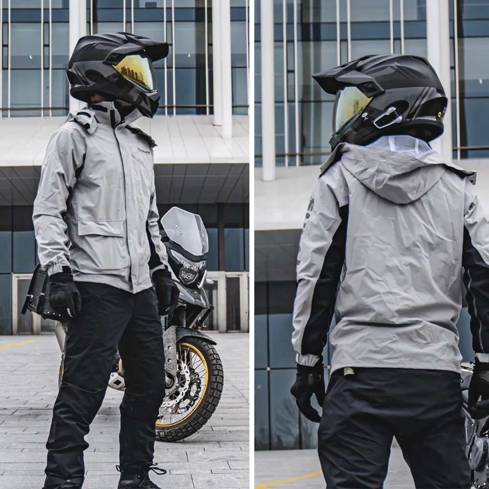 DD2015 야외 오토바이 방수 승마 사이클링 비옷 코트 바지 숨기기 전체 커버 오토바이 방수 비옷 재킷