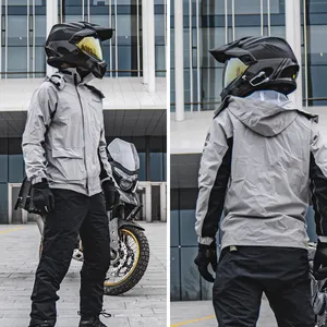DD2015 Outdoor Motocicleta Impermeável Equitação Ciclismo Rain Suit Casaco Calças Escondendo Cobertura Completa Moto Rainproof Raincoat Jacket