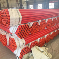 Tuyaux d'incendie rainurés rouges certifiés FM&UL FBE ASTM A795/53, tuyaux d'incendie pour sprinklers, tuyaux de lutte contre l'incendie ERW SMLS