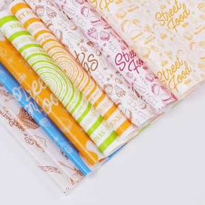 4-8 Colors Custom <b>Burger</b> Butter Sandwich Packaging Wrap <b>Wrapping</b> Food Safe <b>Paper</b> - Product Image 1