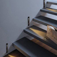 Boyid OEM Lighting Factory 3W Aluminium LED Applique Murale Intérieure Encastrée Lampe de Pied d'Angle pour Éclairage d'Escalier d'Hôtel