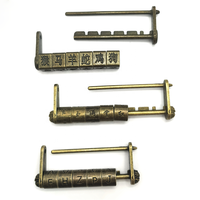Serrure de boîte chinoise cadenas Ming et Qing alliage antique serrure Vintage combinaison aléatoire serrure boîte à bijoux cadenas