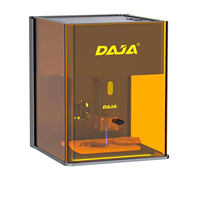 Máquina de Grabado Láser con Logotipo DJ6 Pro, Mini Grabador de Escritorio Cerrado para Madera, Cuero, Acrílico, Etiquetas de Nombre, Regalos, Manualidades, Hogar, USB
