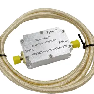 5.8G视频传输SBB5089 + SE5004单向微波功率放大器射频功率放大器模块40DB WYDZ-PA-5G-6GHz-2W