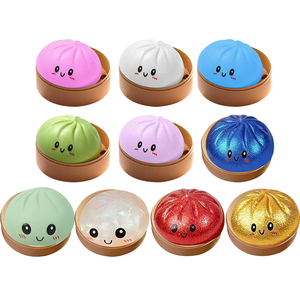 ของเล่นบีบลดความเครียดรูปเกี๊ยวหลากสี กลิตเตอร์ 72 ชิ้น คละแบบ กล่องสุ่ม ของเล่นบีบแก้เครียดจากคลังสินค้าจีน - Product Image 2