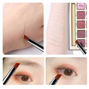 LMLTOP cepillo delineador de <span class=keywords><strong>ojos</strong></span> en ángulo plano B0481 cabeza inclinada suave pelo de nailon <span class=keywords><strong>ojos</strong></span> cepillo de maquillaje único para labios ceja cepillo cosmético - Product Image 4