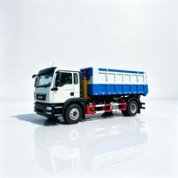 Camion benne à bras de levage abordable de 18 tonnes avec conteneur amovible de 16 m³ pour le transport de déchets de démolition