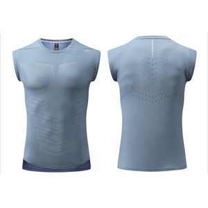 เสื้อกล้ามออกกำลังกายผู้ชายแบบกำหนดเองพร้อมโลโก้ OEM เสื้อกล้ามโยคะผู้ชาย เสื้อผ้าฟิตเนส เสื้อแขนกุด - Product Image 6