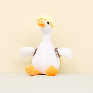 Wholesale Mini White <strong>Goose</strong> Plush Toy Small Doll Animal Duck Plush Cute Girl Bag Car Charm Keychain - Product Image 2