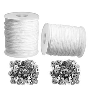 سعر المصنع YS 24 خيوط 61 مترم منسوجة قطن شمع فتيل DIY عالية الجودة عديمة الدخان علاج بالروائح الذكية شمع مواد صنع - Product Image 2