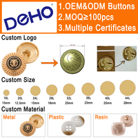 Boutons de luxe personnalisés en métal gravé avec logo, boutons haut de gamme en alliage de zinc et laiton doré pour costumes et blazers pour hommes, écologiques