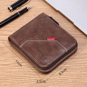 <span class=keywords><strong>Portefeuille</strong></span> <span class=keywords><strong>Homme</strong></span> Tendance à Fermeture Éclair, Porte-Monnaie Court Grande Capacité, Multi-emplacements pour Cartes, Chaîne Intégrée, <span class=keywords><strong>Portefeuille</strong></span> <span class=keywords><strong>Homme</strong></span> à Trois Volets - Product Image 3