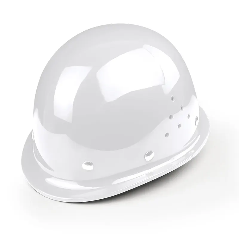 Capacete de segurança industrial, engenharia, construção, alta qualidade, frp, botão de pressão, chapéu de segurança para a proteção da cabeça