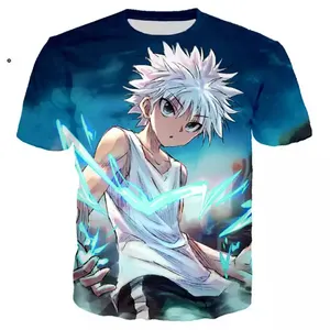 2023 New Design Wholesale customization hunter x clothes Polyester Cotton Blend anime shirts hunter x hunter