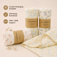 Couverture de réception pour nouveau-né légère et douce 120*120 CM, en coton crêpe double couche respirant, pour emmailloter bébé